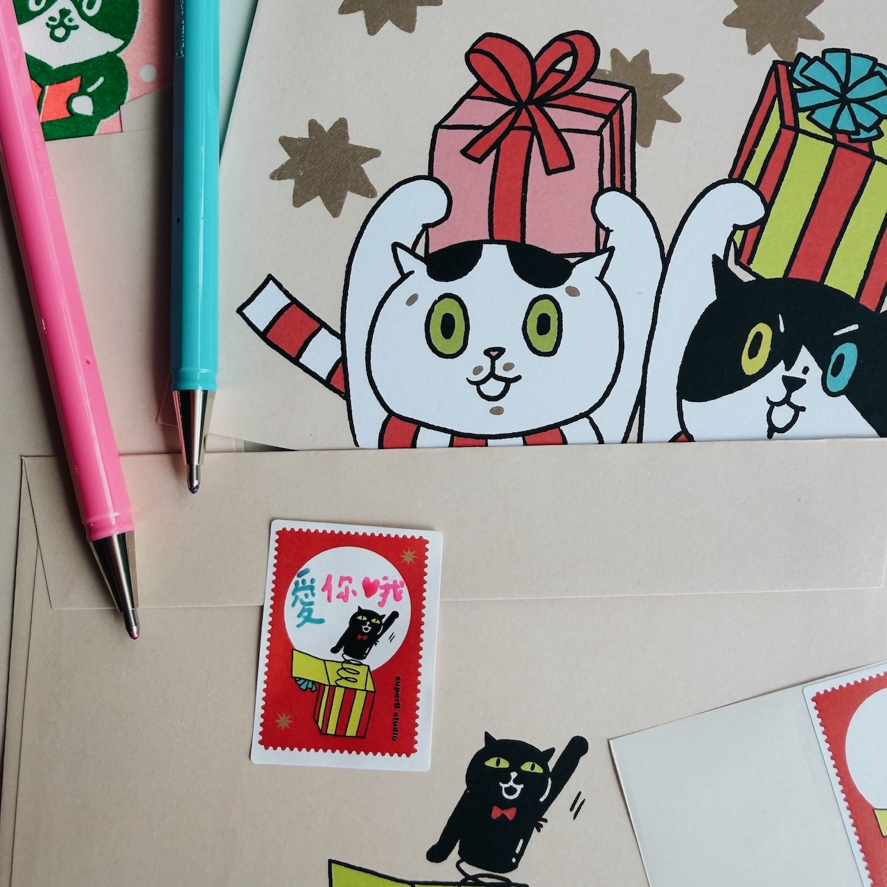 禮來囉！ 信封+貼紙組｜superB studio