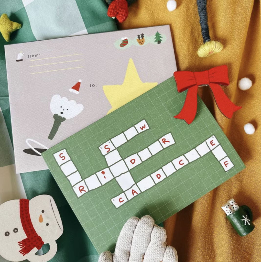 叮叮噹 聖誕卡片信封｜馬卡龍腳趾