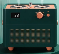 日式雙噴頭便攜式加濕器(綠) (非日本製)