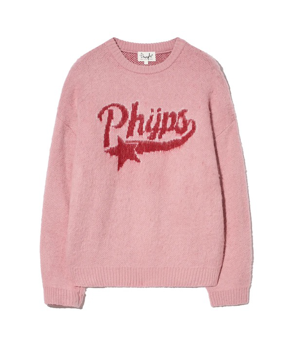 SC005 Phyps 淨色文字logo長袖套頭衛衣 PEW1KT304A