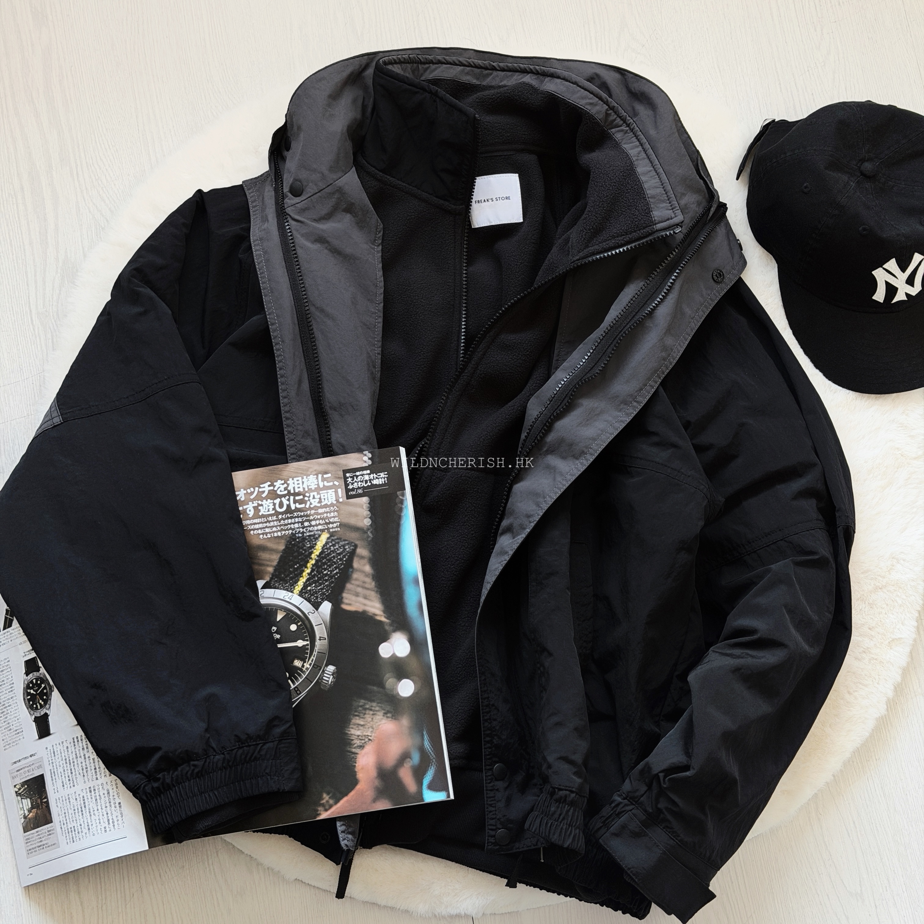 現貨 | Freak's Store 3-WAY Nylon Fleece Zip Liner Set 可拆式 多功能外套