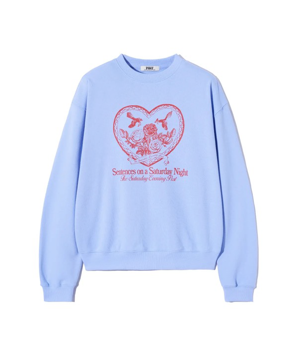 SC001 Phyps 心型LOGO紫色長袖上衣 FREE SIZE SFW1CR203A