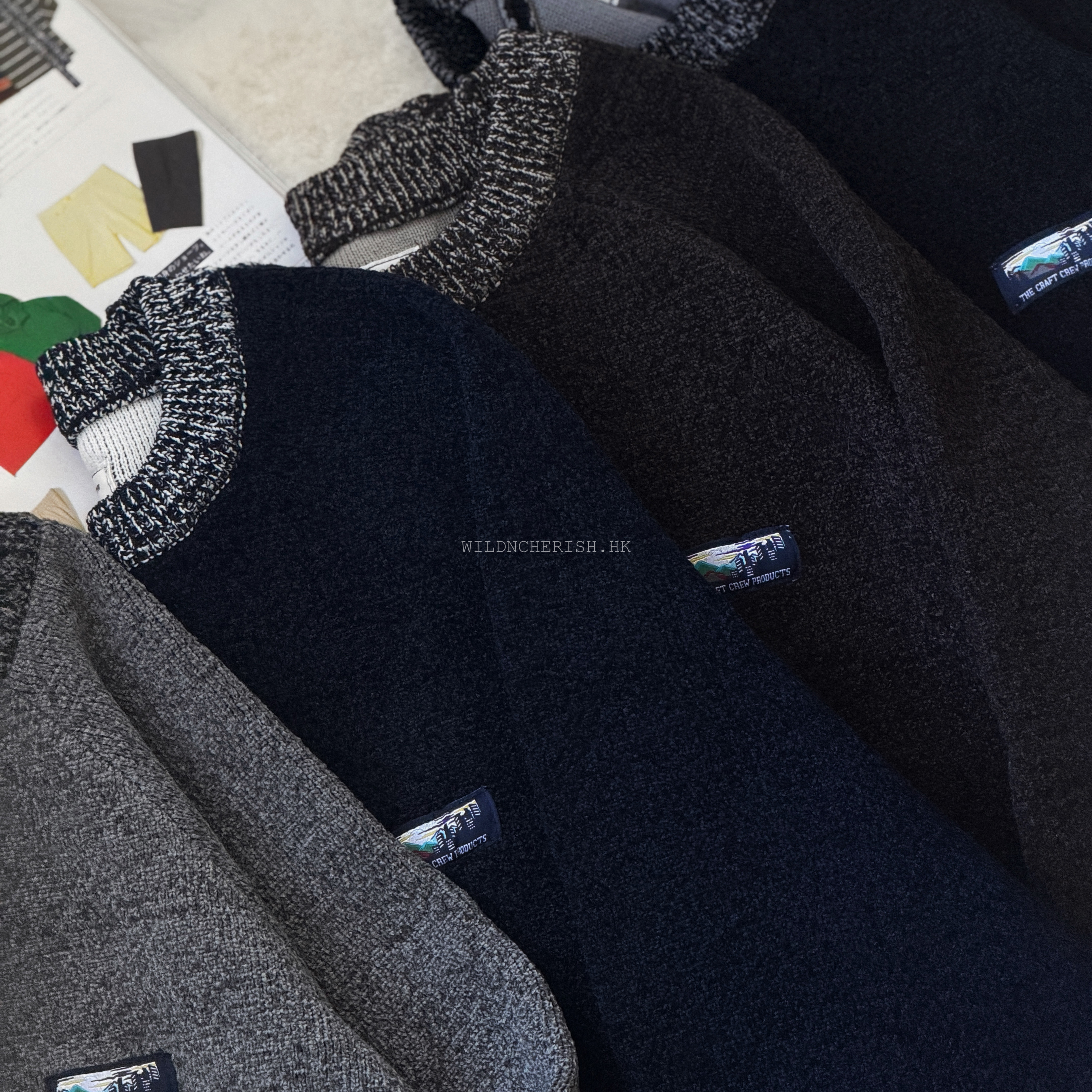 現貨 | The Craft Crew Product Mohair Yarn Raglan Sleeve Knit 混紗羊毛 針織