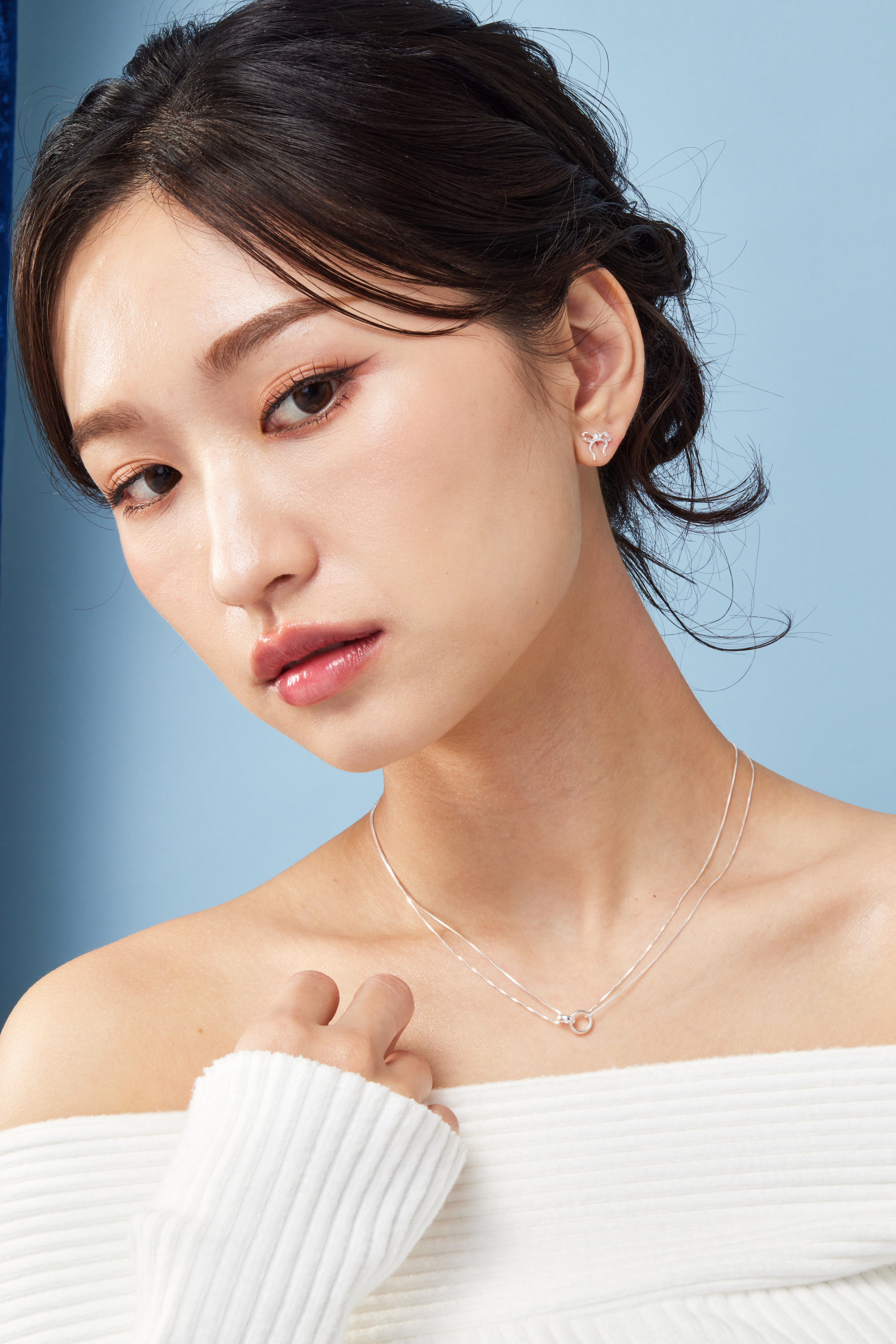 N1184 | 純銀雙鍊圈型項鍊