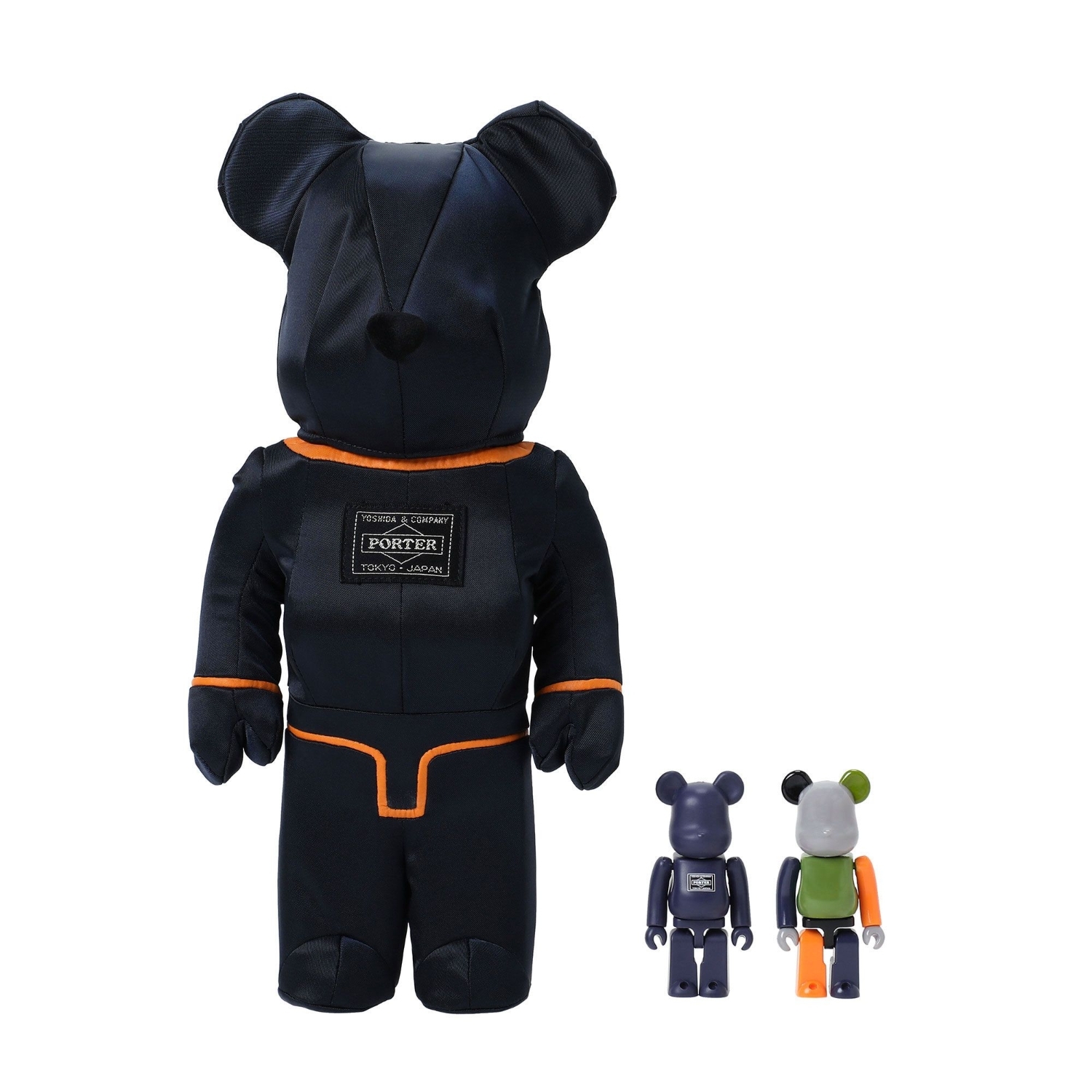 YOSHIDA PORTER TANKER BEARBRICKS 400% +100% IRON BLUE
