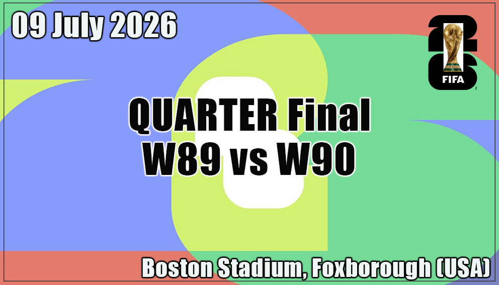 Match 97| Quarter Finals| W89 - W90