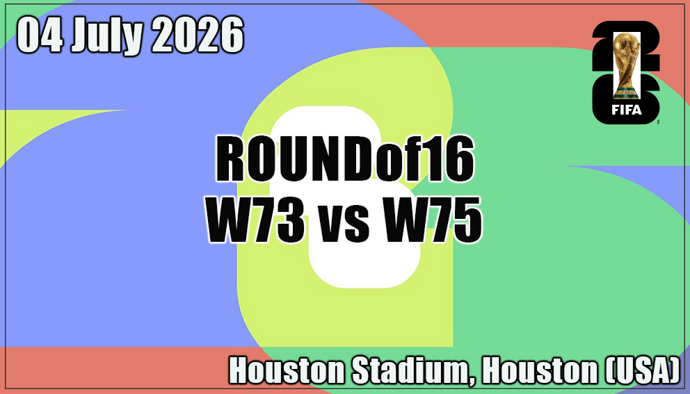 Match 90| Round of 16| W73 - W75