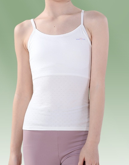 英字蝴蝶結細肩帶長背心