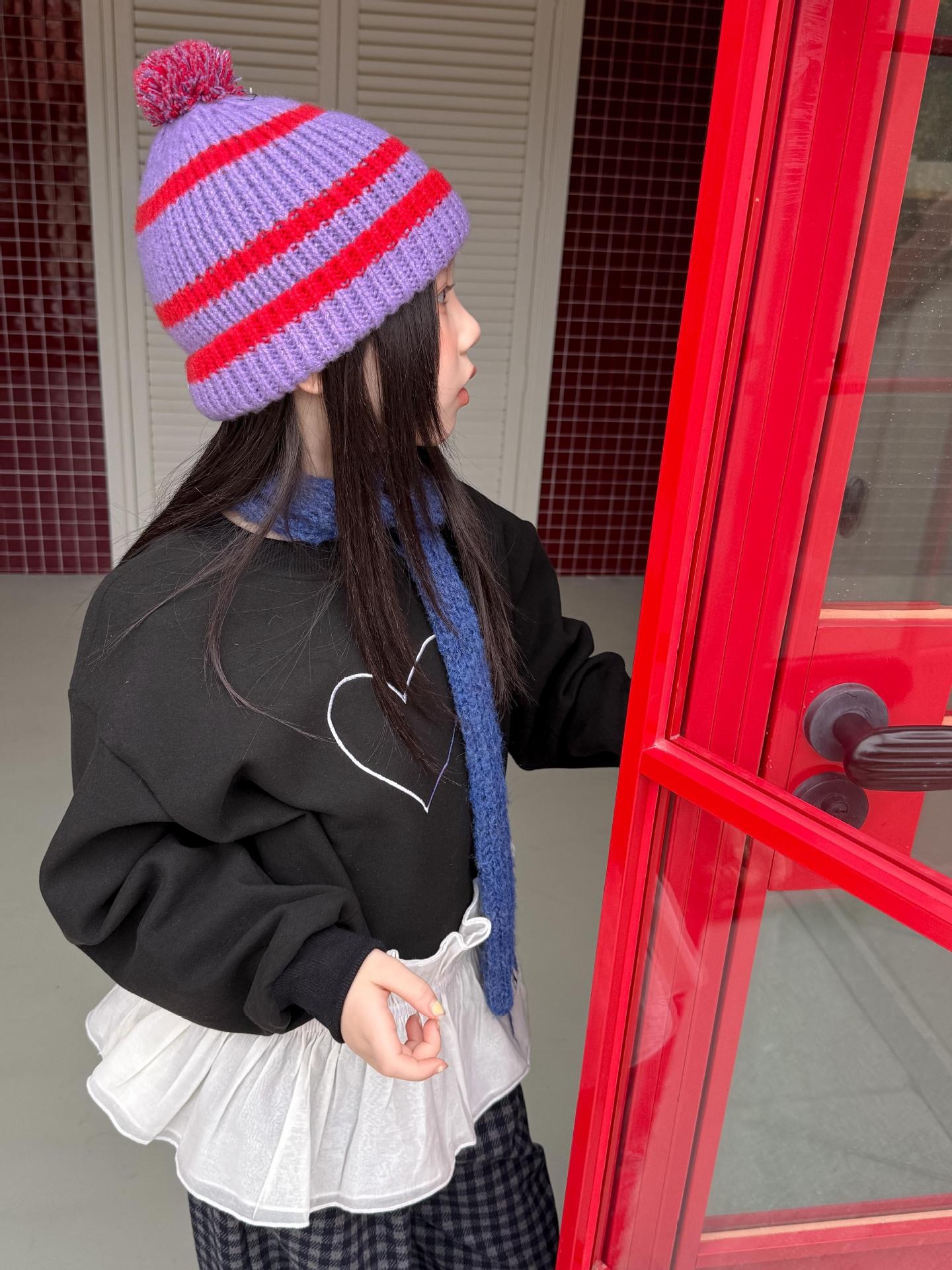 愛心字母加厚中長版上衣