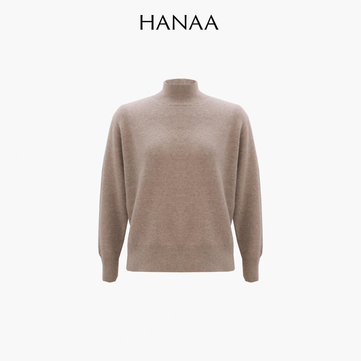 HANAA 新款100%康賽妮羊絨高領針織毛衣