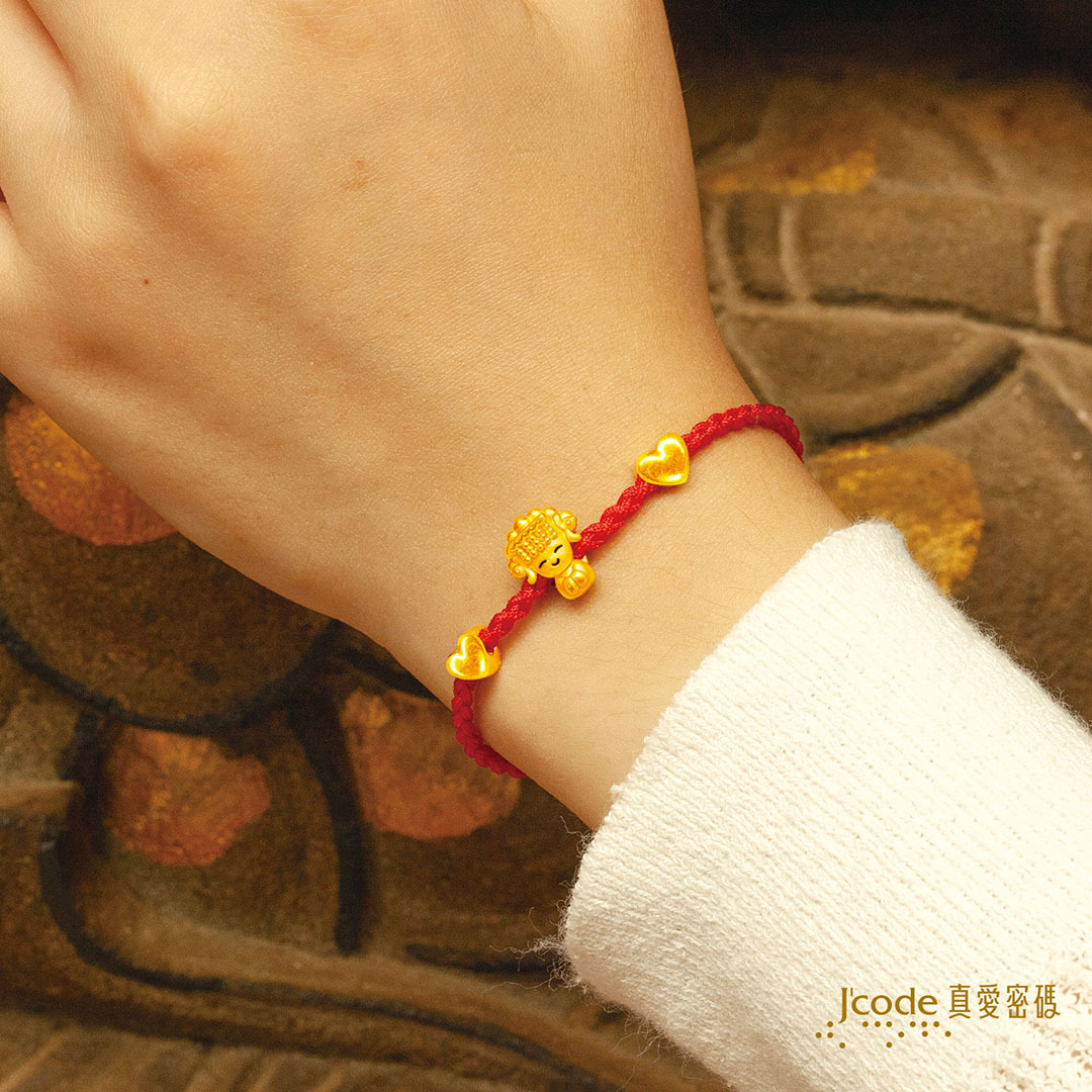 白沙屯媽祖 可愛媽祖 編織金手鍊