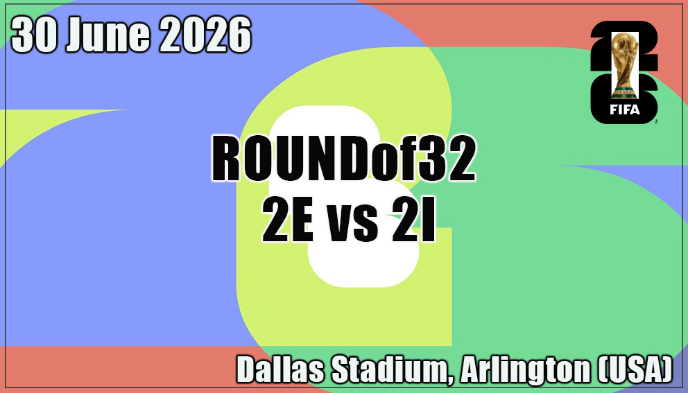 Match 78| Round of 32| 2E vs 2I