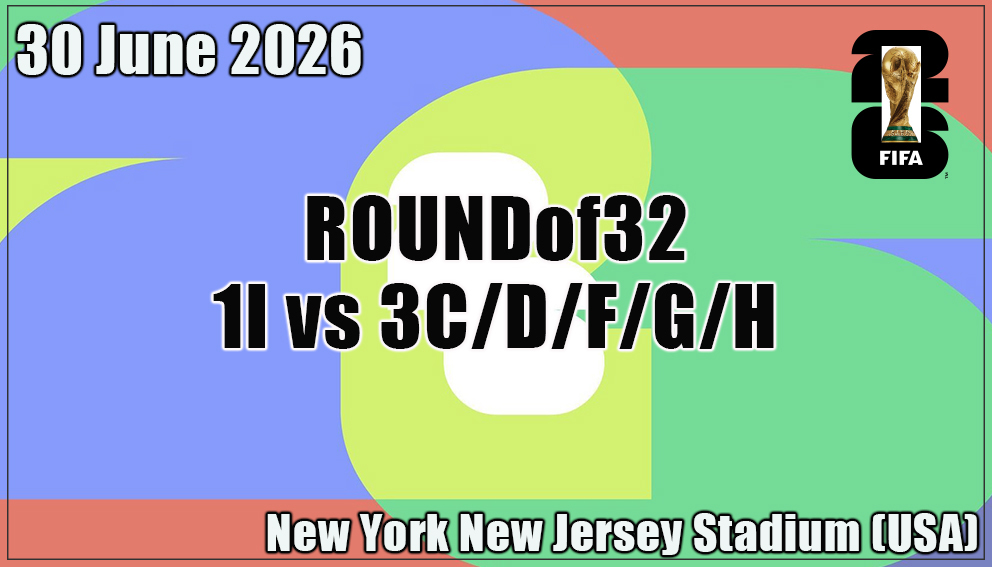 Match 77| Round of 32| 1I vs 3 C / D / F / G / H