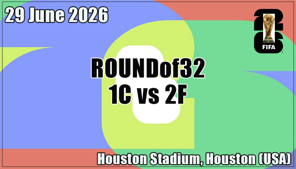 Match 76| Round of 32| 1C vs 2F