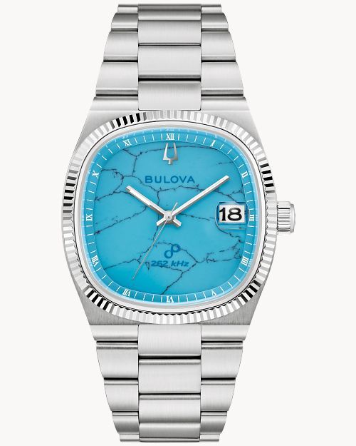 行貨 Bulova 寶路華 Super Seville-Silver Accents Quartz Sapphire 97B230 (Tiger’s Eye) / 97B231 (Snowflake Obsidian), 96B455 (Turquoise) 限量版手錶，配有令人驚嘆的寶石錶盤