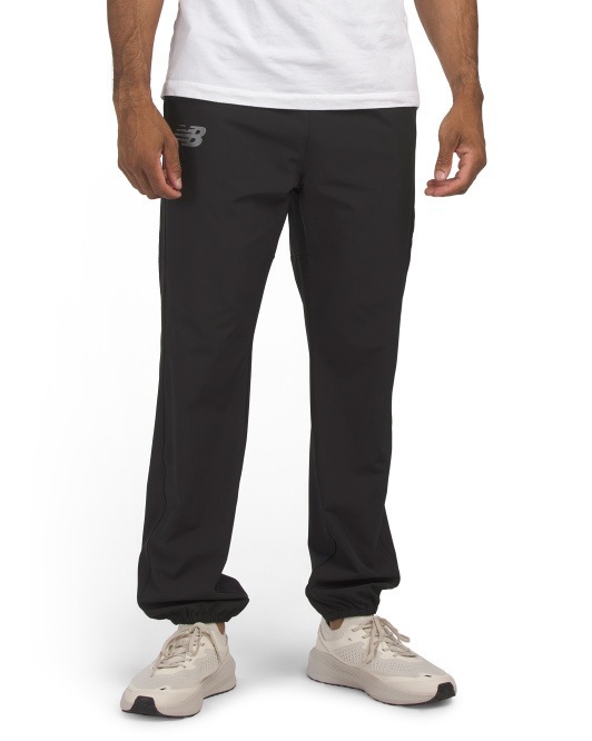 【預購】Q121602 NEW BALANCE 男裝黑色無襯裡彈性梭織慢跑褲 (SIZE M)