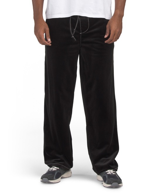 【預購】Q121603 TRUE RELIGION 黑鎳色男裝Big T 絲絨直筒褲 (SIZE L)