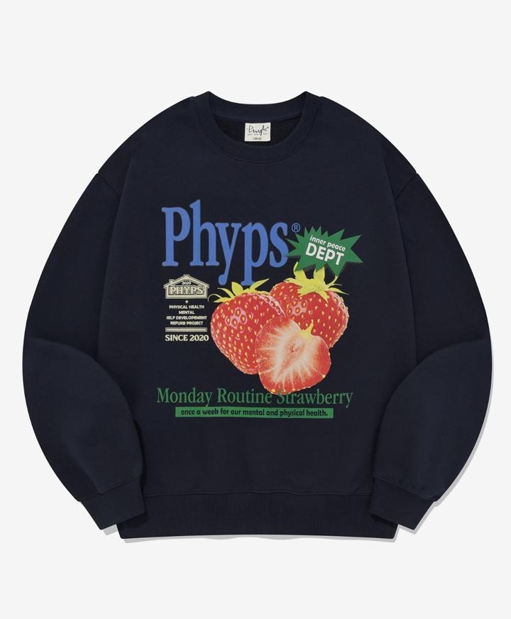 SC015 Phyps 士多啤梨LOGO長袖上衣 PES1CR302A