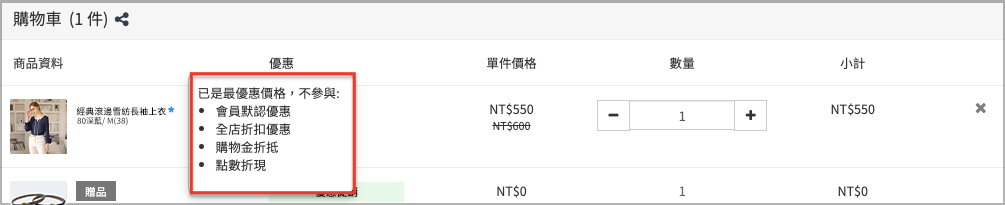 購物金使用說明
