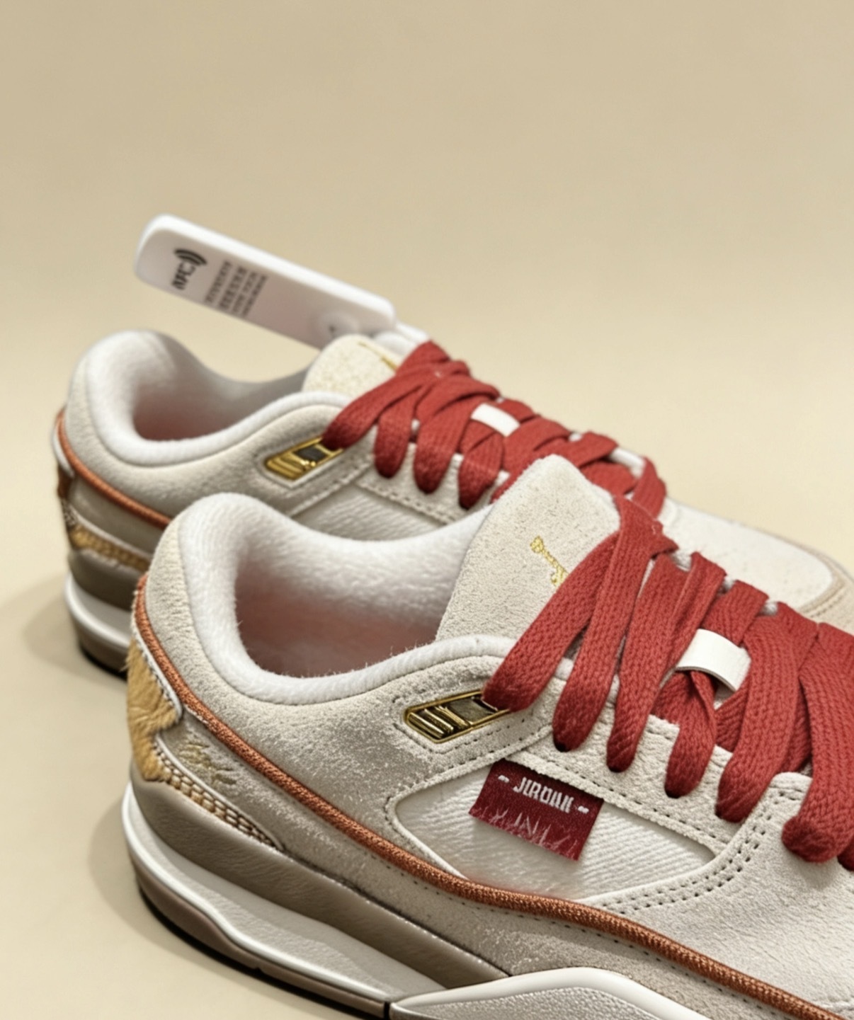 女鞋 NIKE W JORDAN FLIGHT COURT SE 米紅 馬年 新年 麂皮 馬紋 緩震 休閒 運動鞋【IQ1107-171】CNY