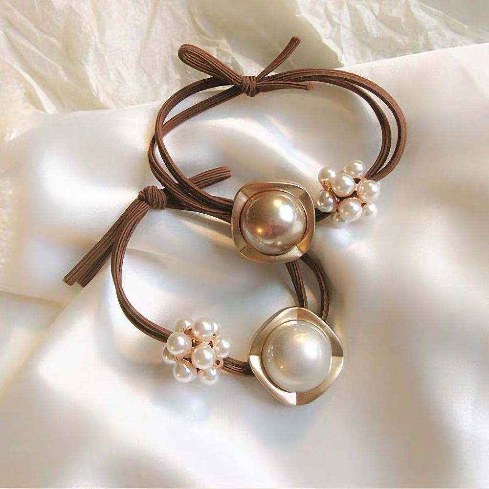 JK KOREA new temperament simple pearl hair tie J0297