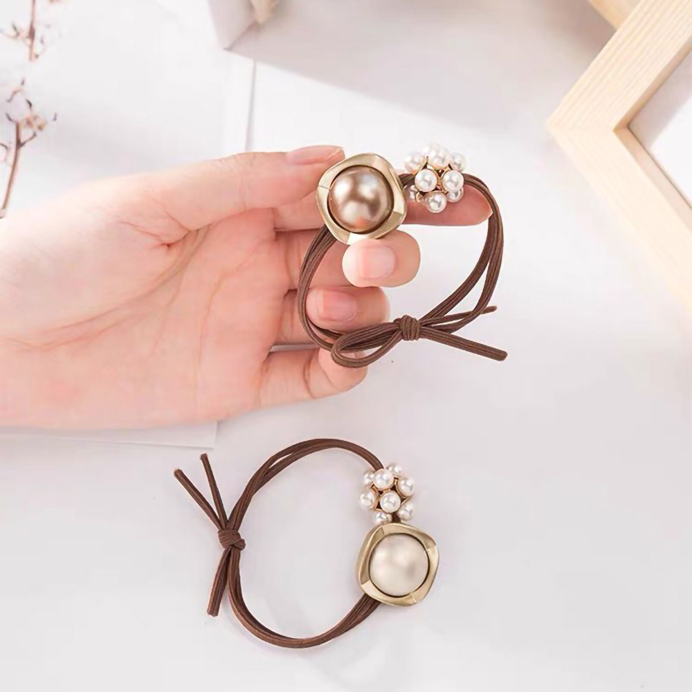 JK KOREA new temperament simple pearl hair tie J0297