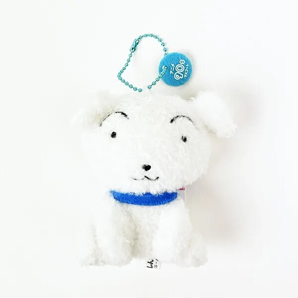 Crayon Shin-chan Shiro Plush Mascot Anime 90th Series Keychain