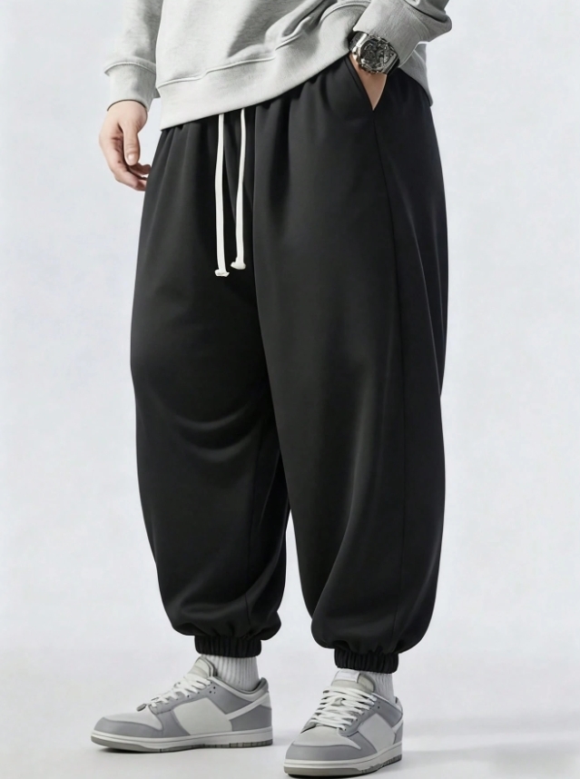 KADMAX大尺碼-街頭抽繩腰帶運動款褲款〈KSMS2710〉