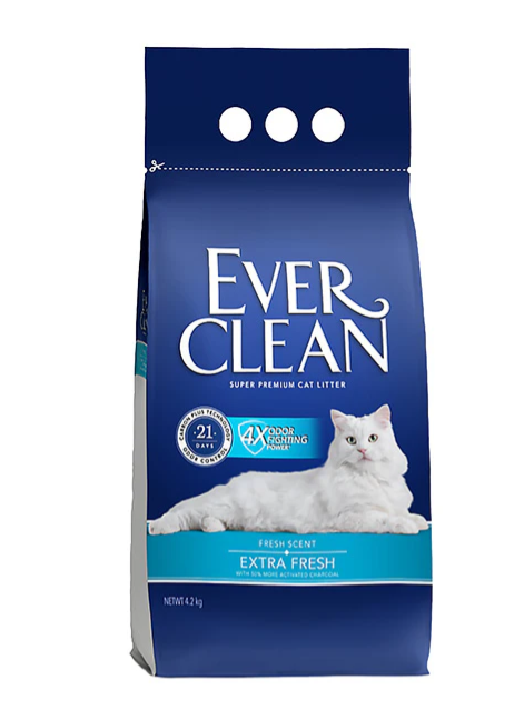 Ever Clean 藍鑽 -4倍淨味貓砂4.2KG *藍標* [袋裝]