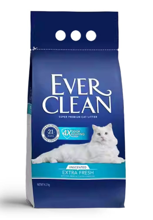 Ever Clean 藍鑽 -4倍淨味貓砂4.2KG *藍標* [袋裝]