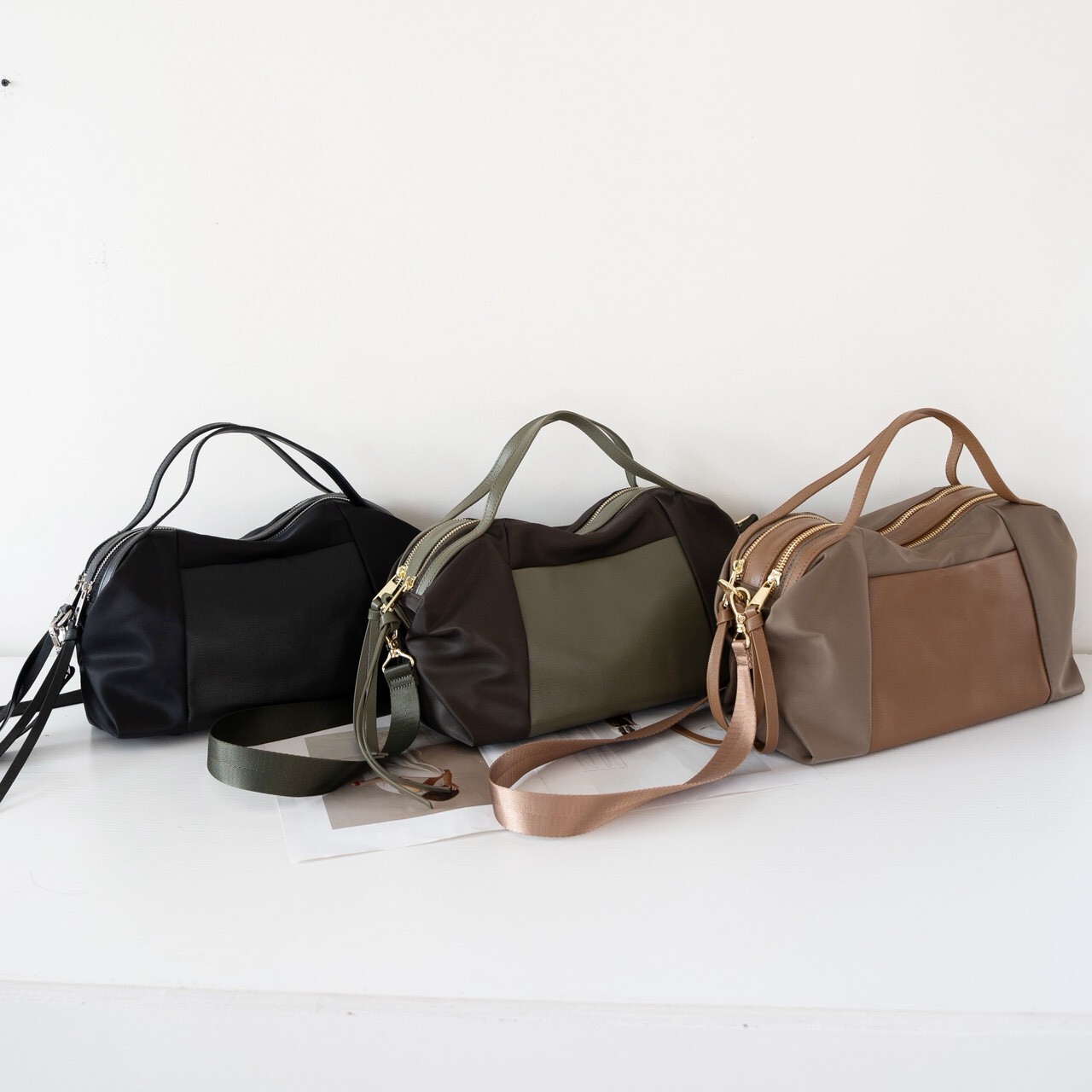 25018【日系厚磅防水波士頓包】