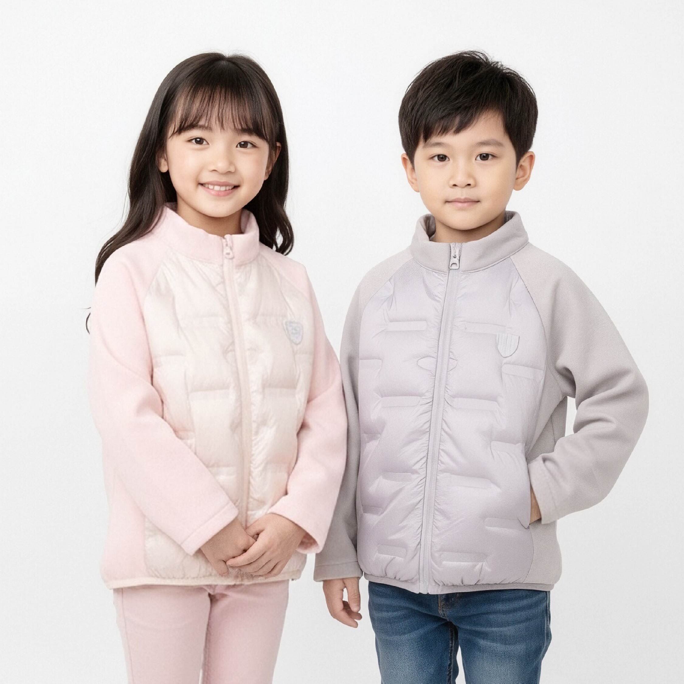 【H55683】質感小標設計羽絨外套＊三色