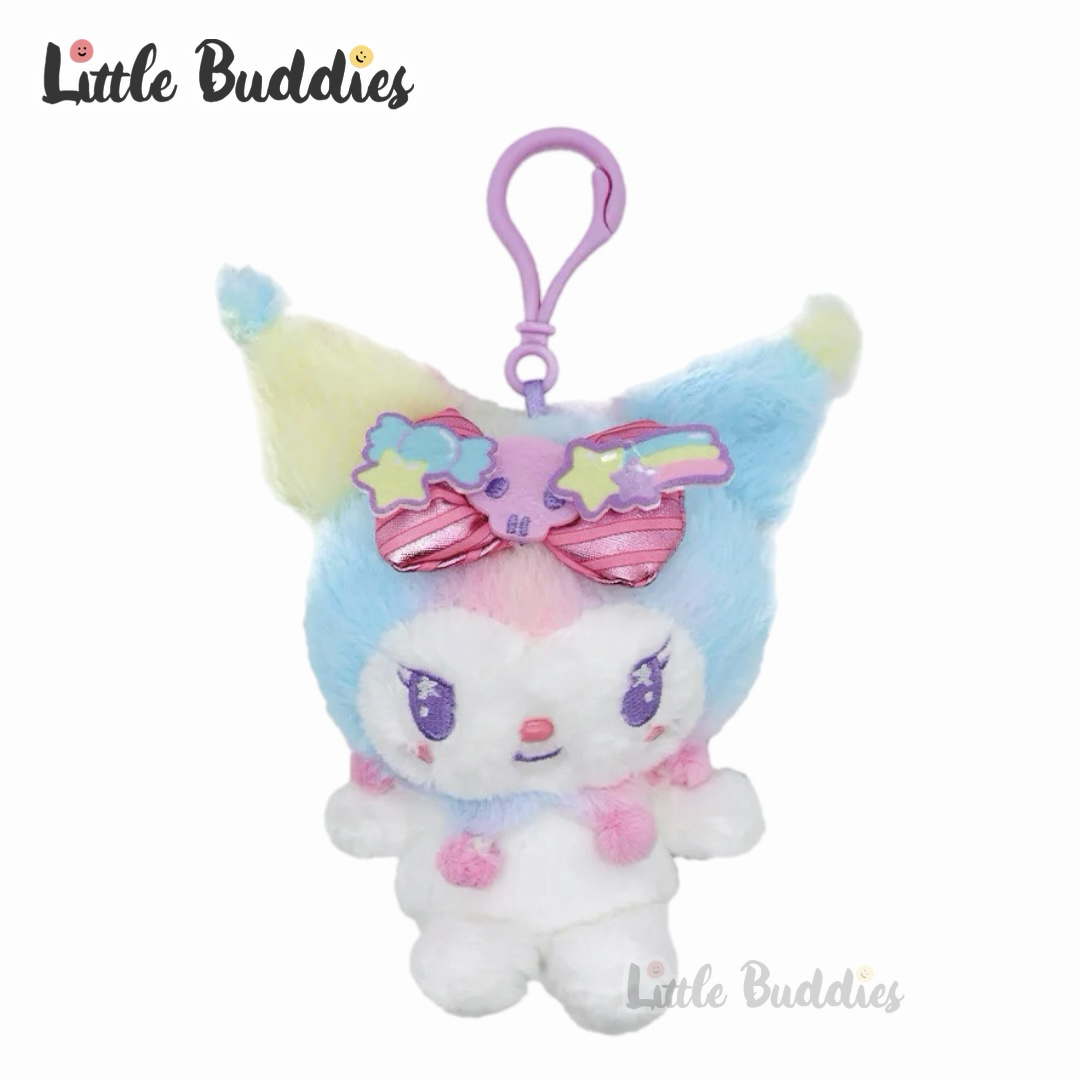 美版 Sanrio Kuromi 幻彩毛毛系列 - 公仔匙扣
