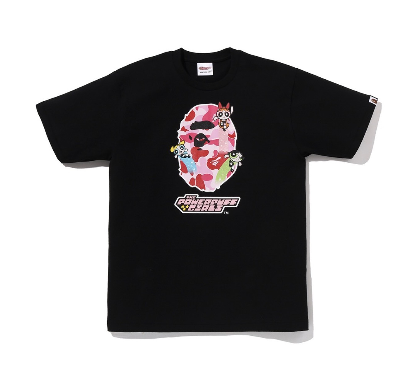 BAPE® x《飛天小女警》APE HEAD TEE 黑色
