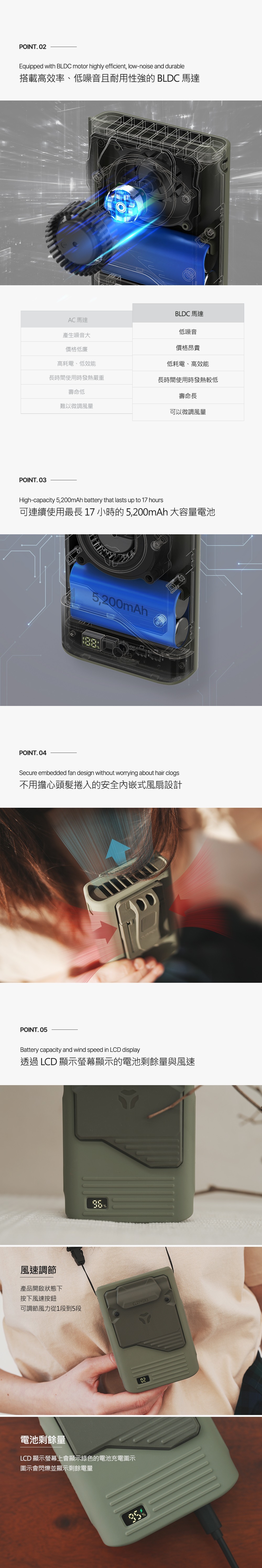 CLAYMORE 軍式隨身風扇