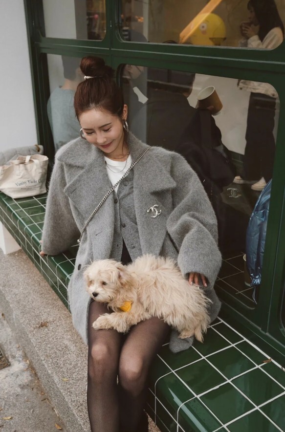 #AD04俐落毛流感外套(碳灰/駝)