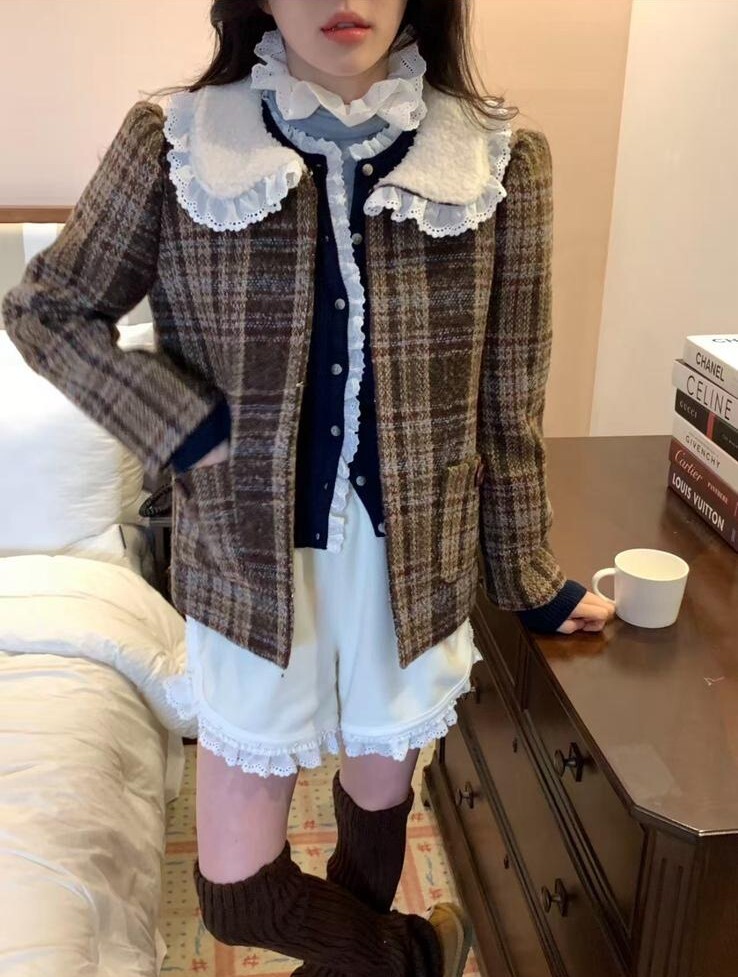 MP02  羊毛格仔縷  胸 46 長 23 $999 (一口價) 70%羊毛