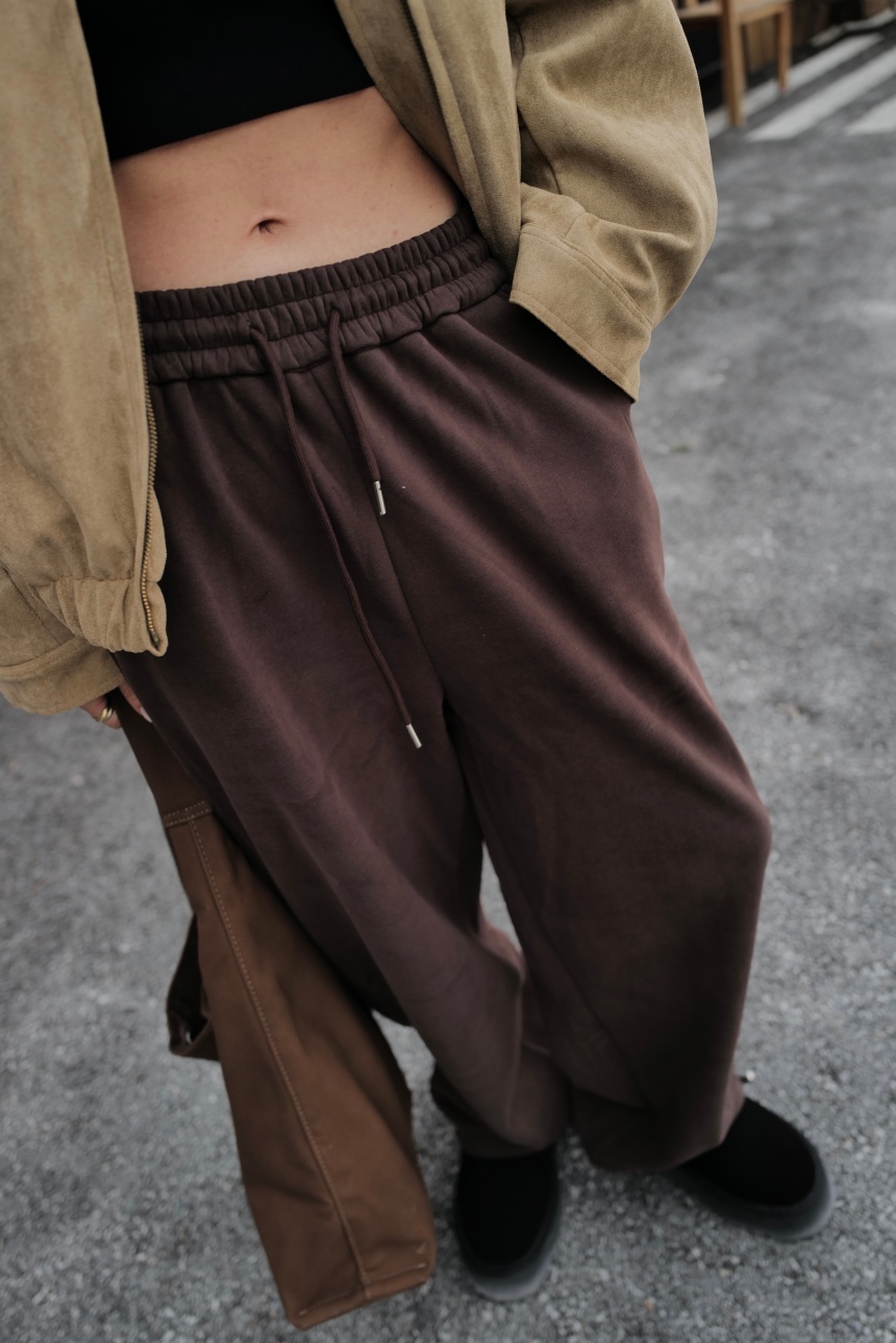 內絨毛高磅寬棉褲*4色