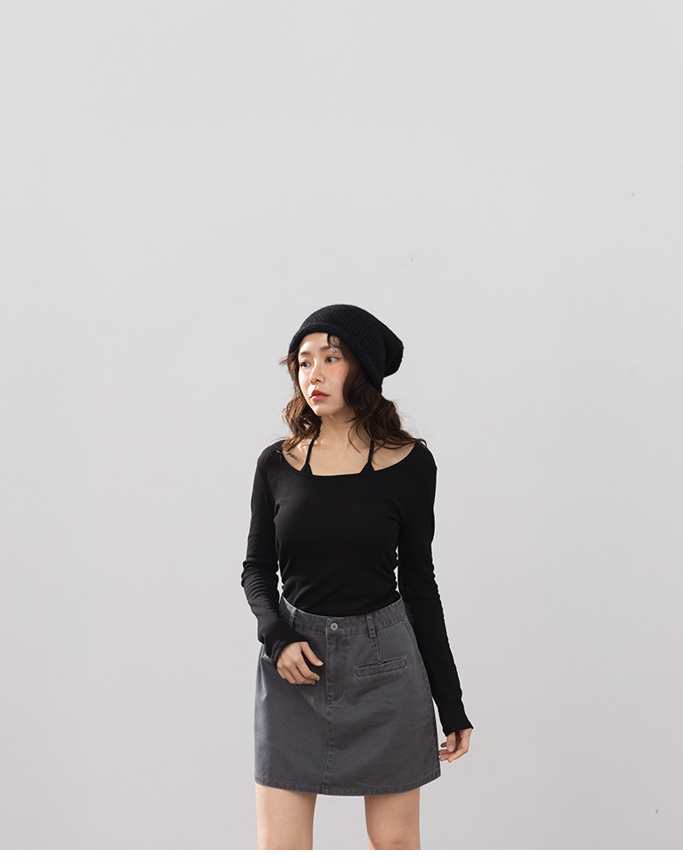 Drawstring plush knit beanie, available in five colors.【07020986】in stock+pre-order