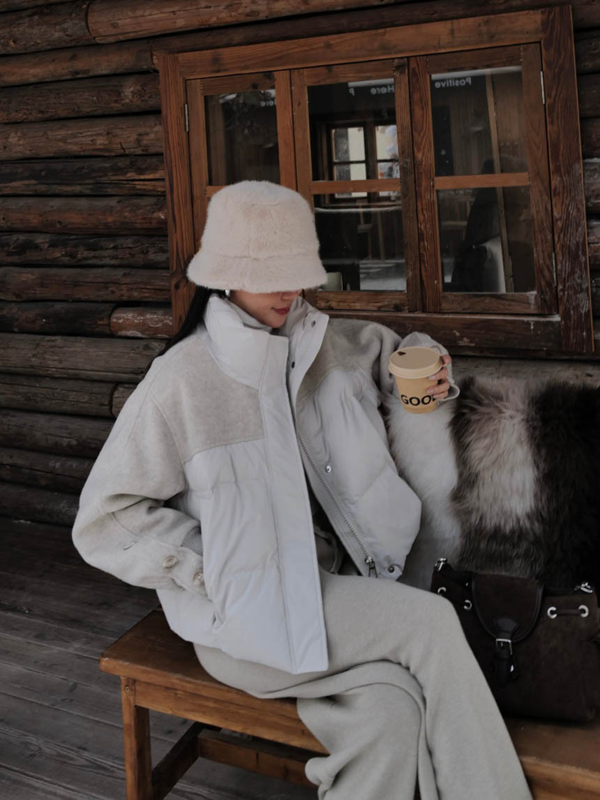 (羽絨)拼接羽絨外套*3色