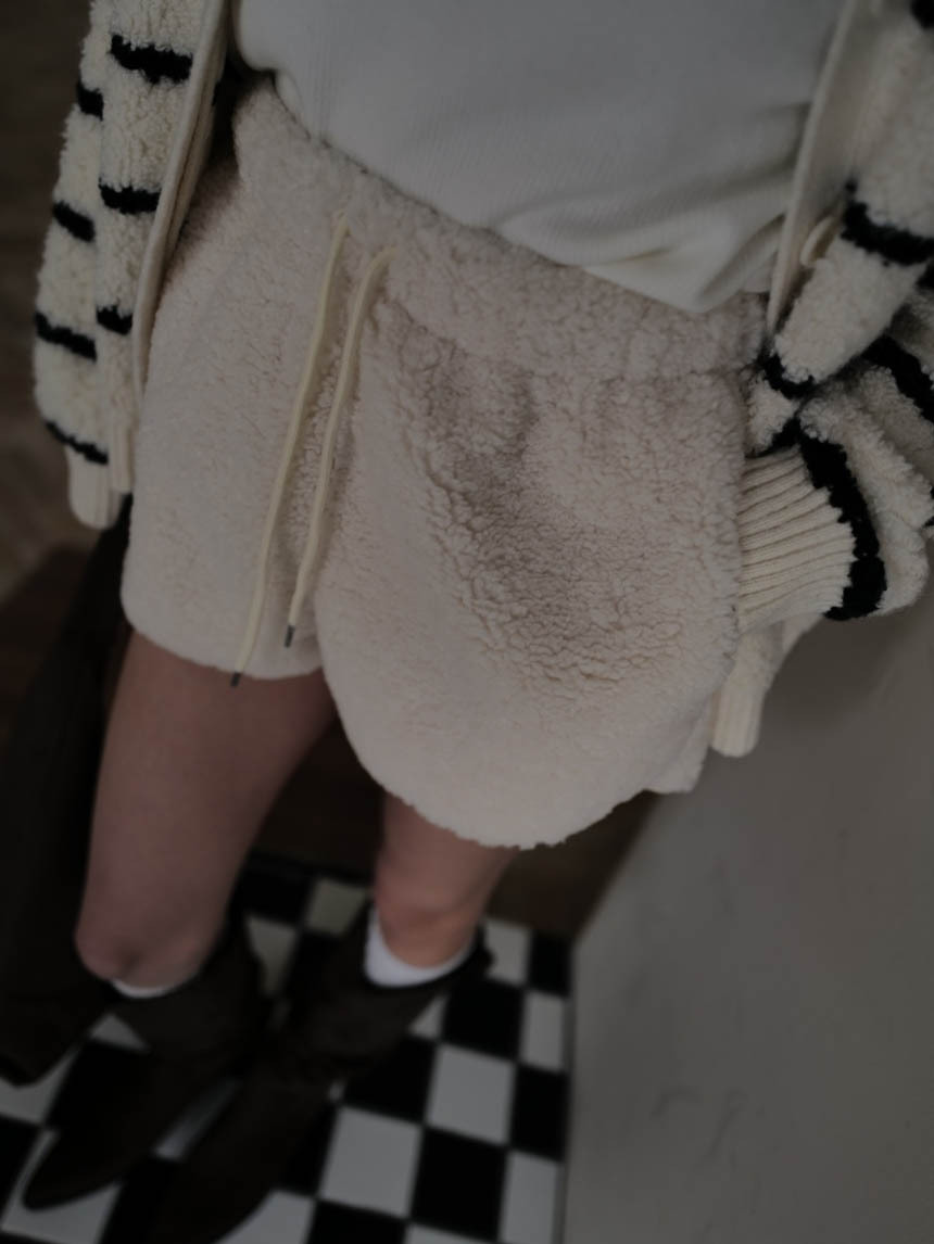 蓬蓬羊羔絨短褲*3色