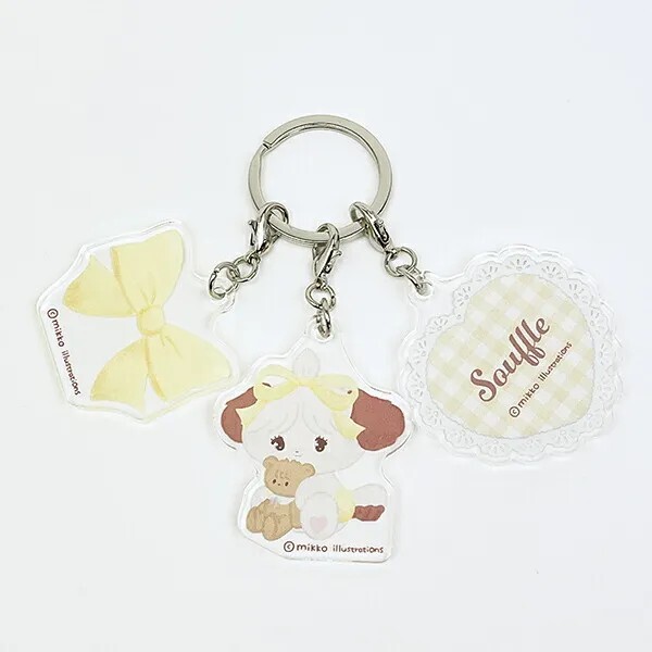 Mikko Souffle Triple Acrylic Keychain