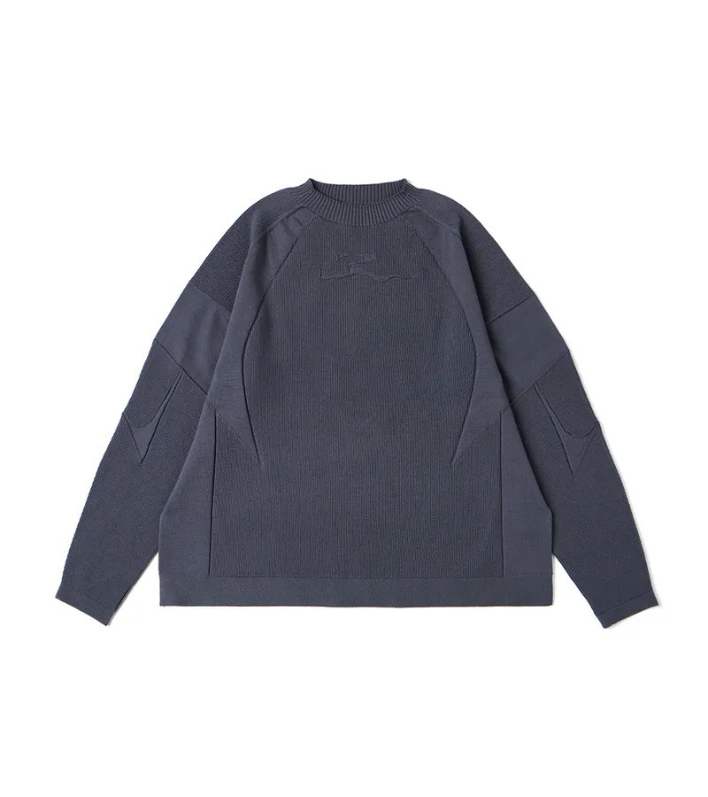 NOZZLE QUIZ  WG. Misty Sweater - 灰藍