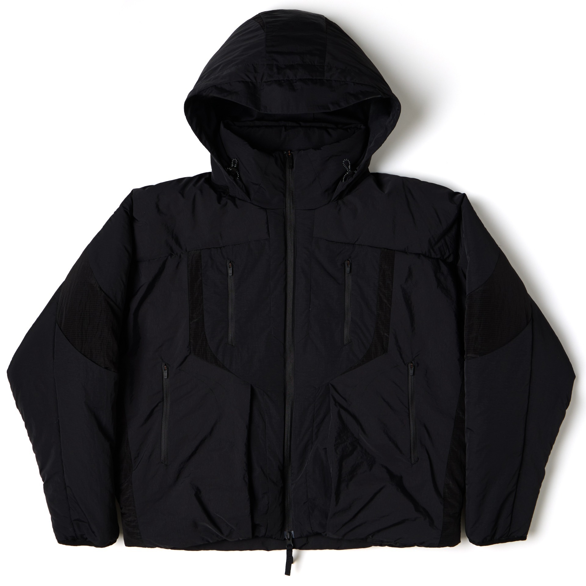 NOZZLE QUIZ  Tech Multi-Pocket Padded Jacket - 黑