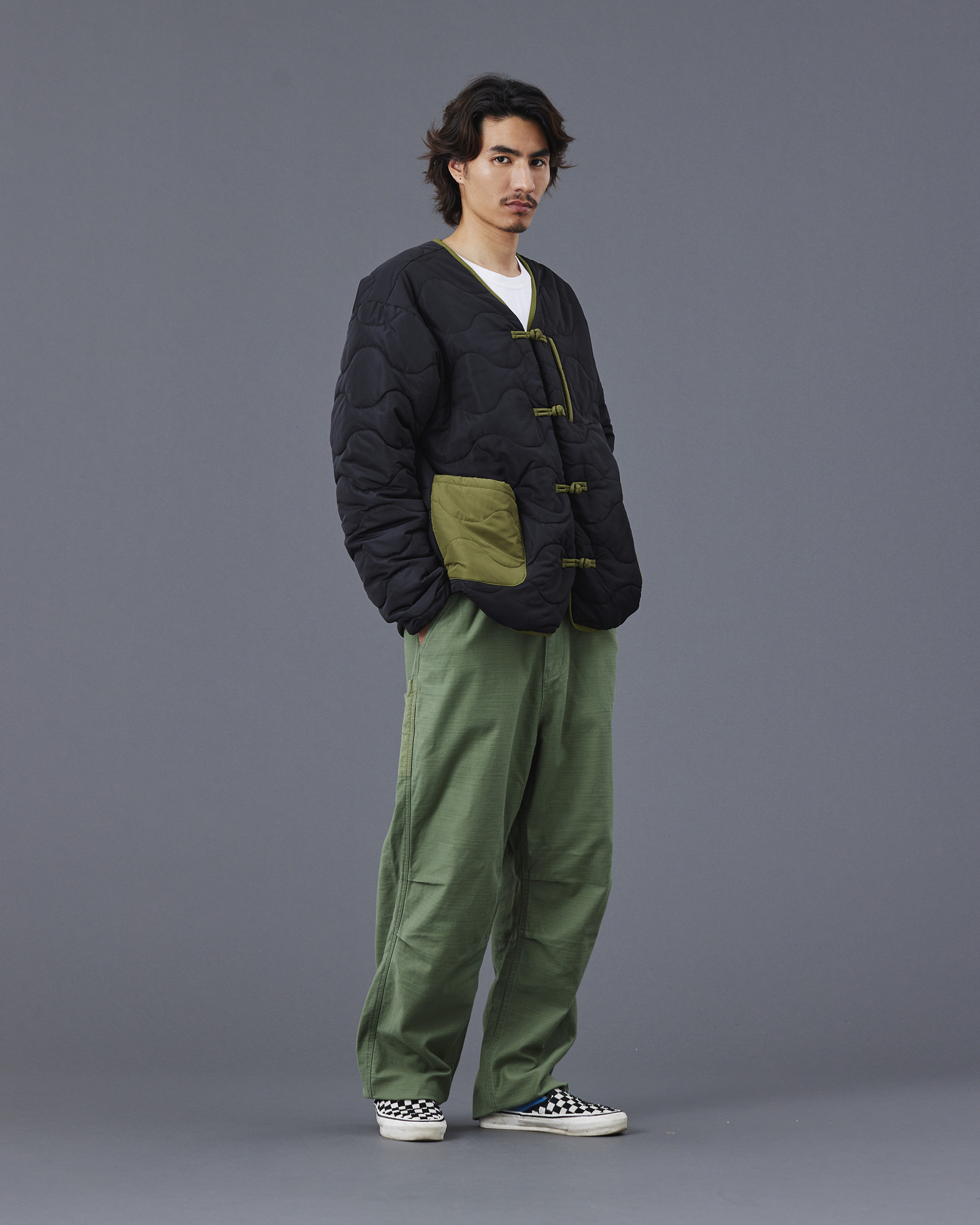 LIBERAIDERS QUILTED JACKET 770152503 BLK