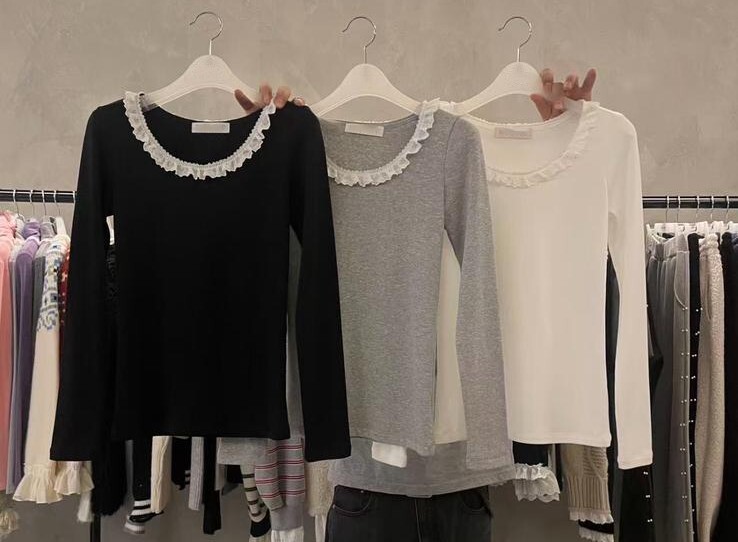 MP12  彈力LACE上衣 胸 32-50 長23  $449 (一口價)