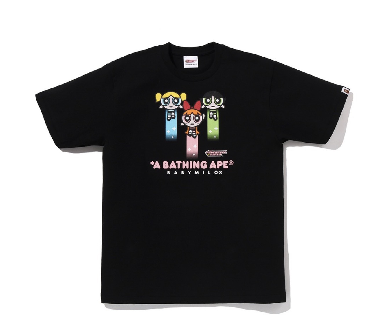 BAPE® x《飛天小女警》BABY MILO® TEE 黑色