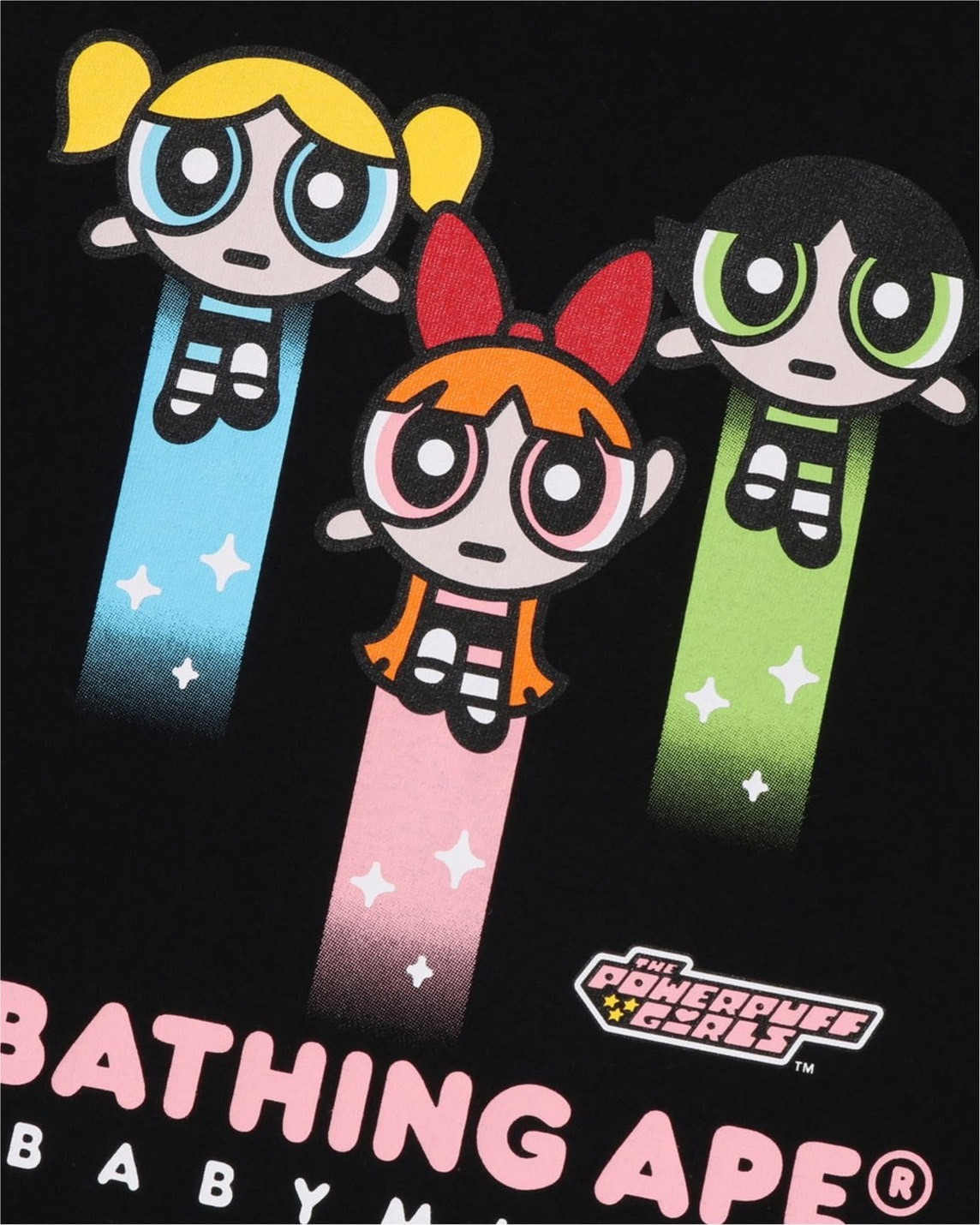 BAPE® x《飛天小女警》BABY MILO® TEE 黑色