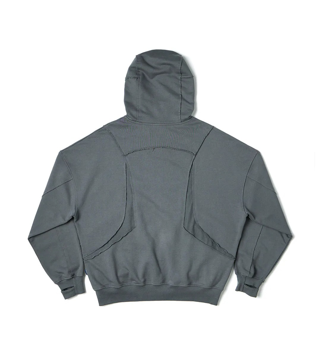 NOZZLE QUIZ  Deconstructed Hoodie - 灰