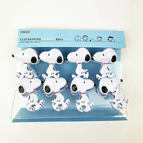 Snoopy Clothespins 8 Pieces Laundry Supplies
